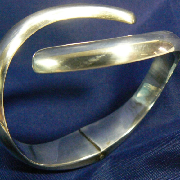 Vintage Modern Designer SiGi Paneda Tasco 256 sterling silver 925 cuff bracelet - Picture 6 of 11